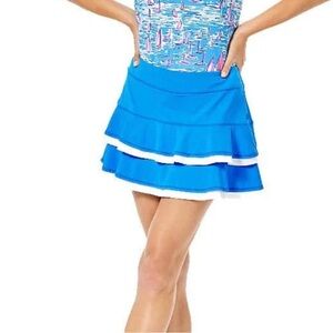 NWT Lilly Pulitzer UPF 50+ Luxletic Zela Skort in Pundy Blue Size Small